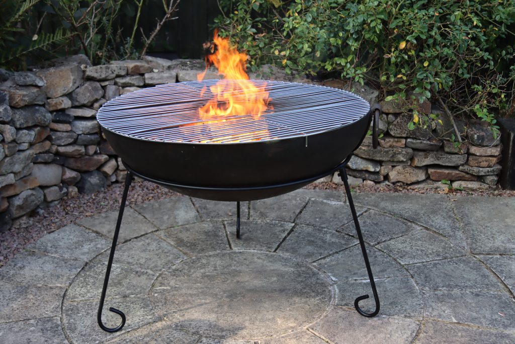 Extra-large Kadai steel firepit