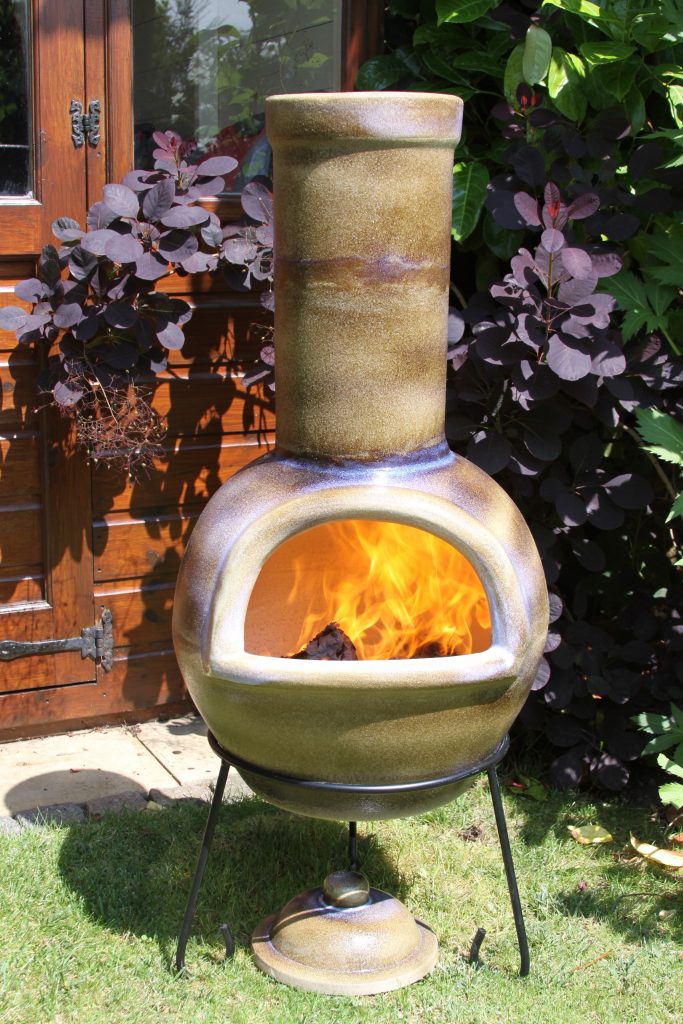 Large Brown AFC Chimalin Chimenea
