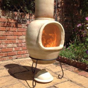 Extra-large cappucino chimalin chimenea