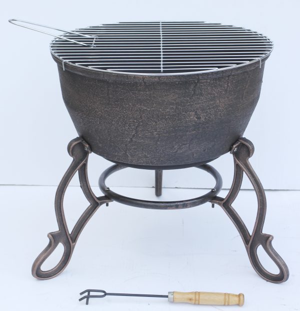 large cast iron fire bowl