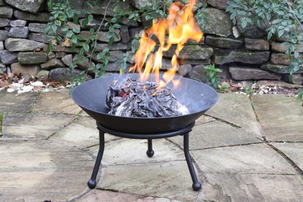 Small cast iron fire bowl